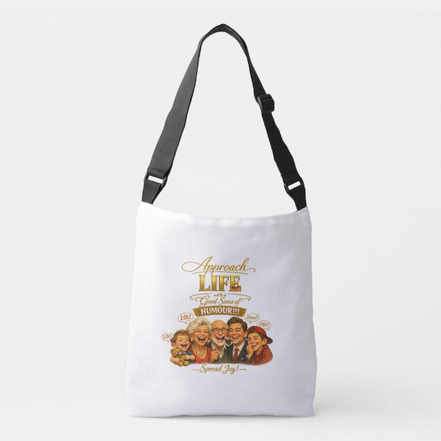 Bolsa transversal que irradia alegría (Anverso)