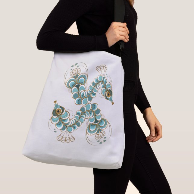 Bolsa transversal Quimera - Caballo de mar pavo re (Detalle)