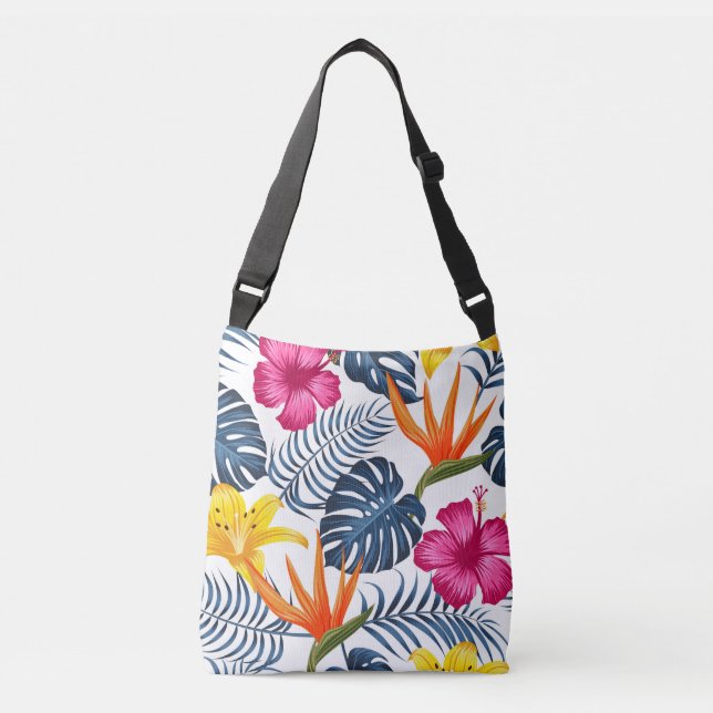 Bolsa tropical con flores (Anverso)