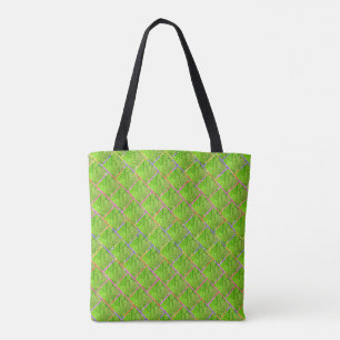 Bolsa verde amadurecido, amarelada, tijolinho