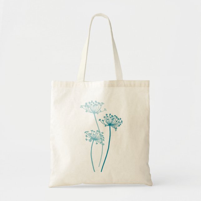 Bolsa verde azulada de perejil de vacas floridas m (Frente)