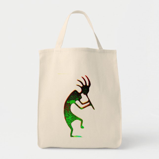 bolsa verde de kokopelli (Frente)