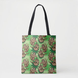 Bolsa verde de la tota con el patrón de la eslora