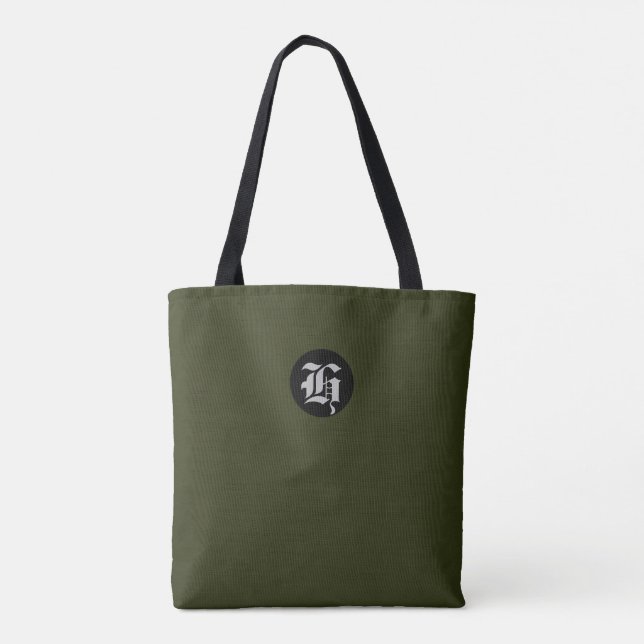 Bolsa verde de togramas (Reverso)