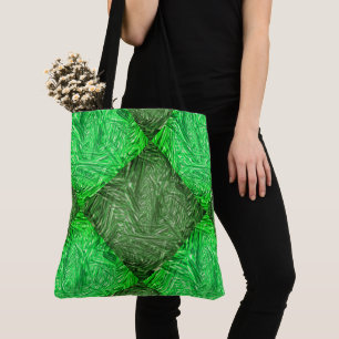 Bolsa verde Falsa ou folhas de coqueiro