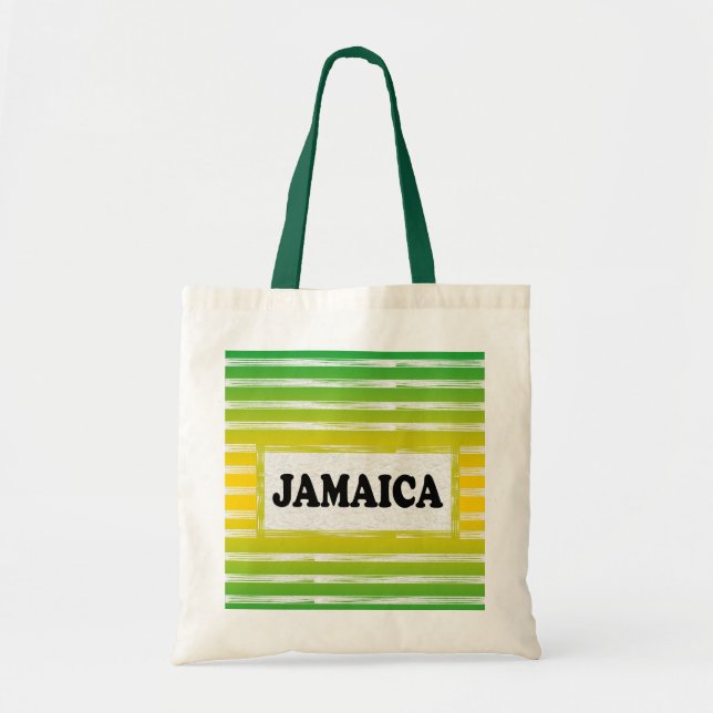 Bolsa verde negro amarillo de Jamaica (Frente)