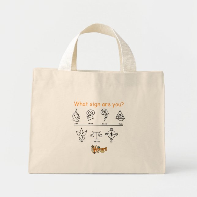 Bolsa Wizard101 - ¿Qué Rótulo eres? (Frente)