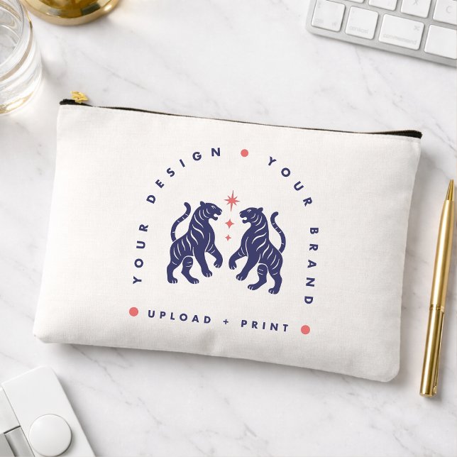 Bolsa Zip Personalizada | Sube tu Diseño (Upload your artwork and turn this pouch into custom branded merch or a stylish gift)