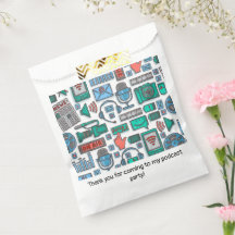 Bolsas a favor de la fiesta de cumpleaños de podca