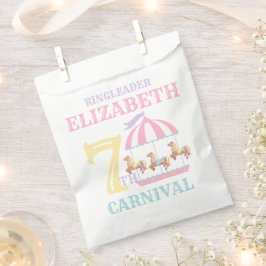 Bolsas a favor del partido de cumpleaños Carrusel 