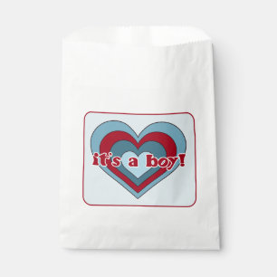 Bolsas Baby Shower de El día de San Valentín azul