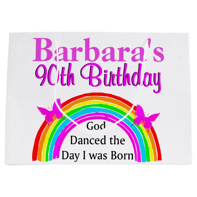 BOLSAS CRISTIANAS PERSONALIZADAS EN EL 90º CUMPLEA (Anverso)