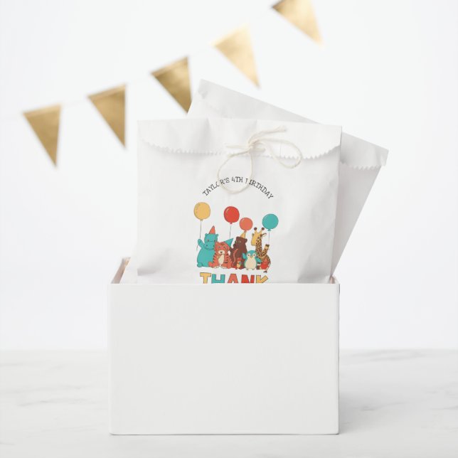 Bolsas de agradecimiento para animales de fiesta (Fiesta)
