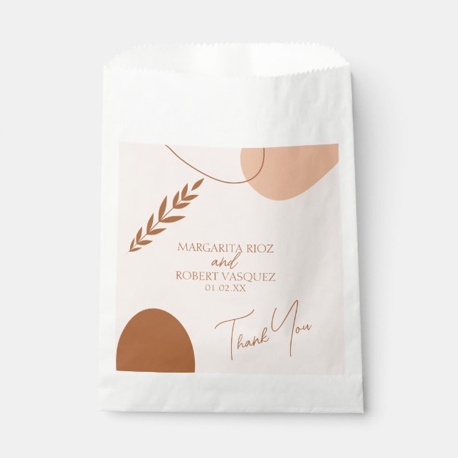Bolsas de agradecimiento para bodas de parejas Boh (Anverso)
