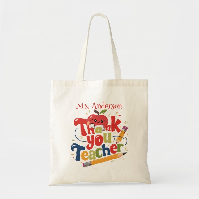 Bolsas de Agradecimiento para Maestros (Frente)