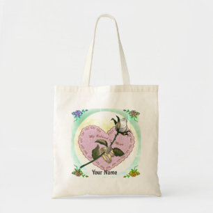 Bolsas de algodón de personalizado del corazón de 