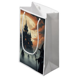Bolsas de árboles de Halloween en el castillo de f