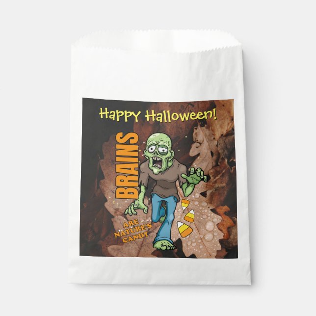 Bolsas de árboles de Halloween para zombis de pers (Anverso)