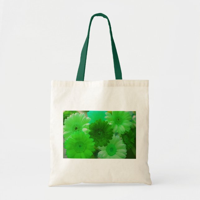 Bolsas de arte de las flores verdes de Gerbera Dai (Frente)