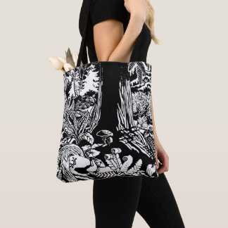 Bolsas de arte ecológico Tote Bag B&W Forest Eco A