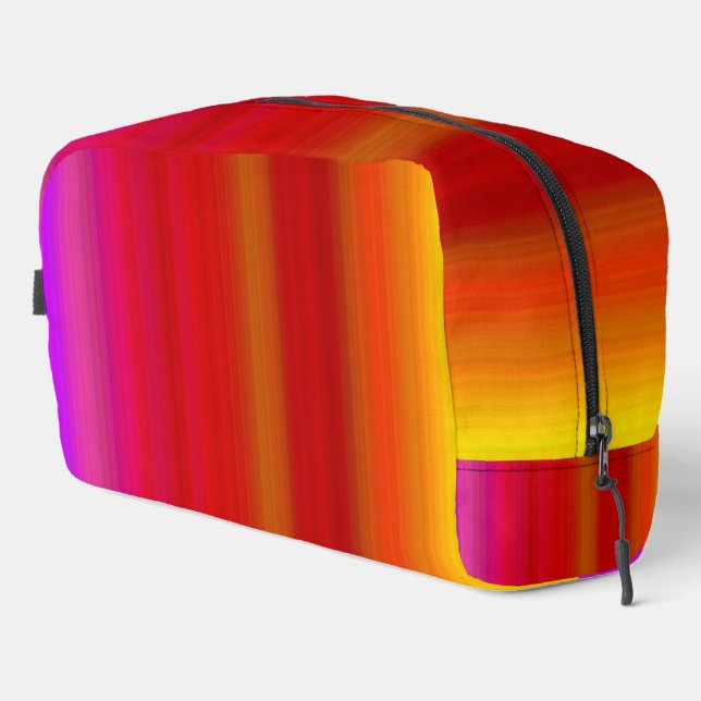 Bolsas de aseo con rayas multicolores abstractas (Esquina derecha)