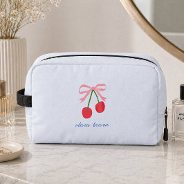 Bolsas de aseo | Lindo lazo Coquette de cereza