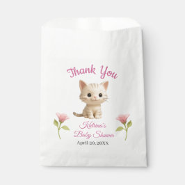 Bolsas de Baby Shower Favor para la bebé gatita pu