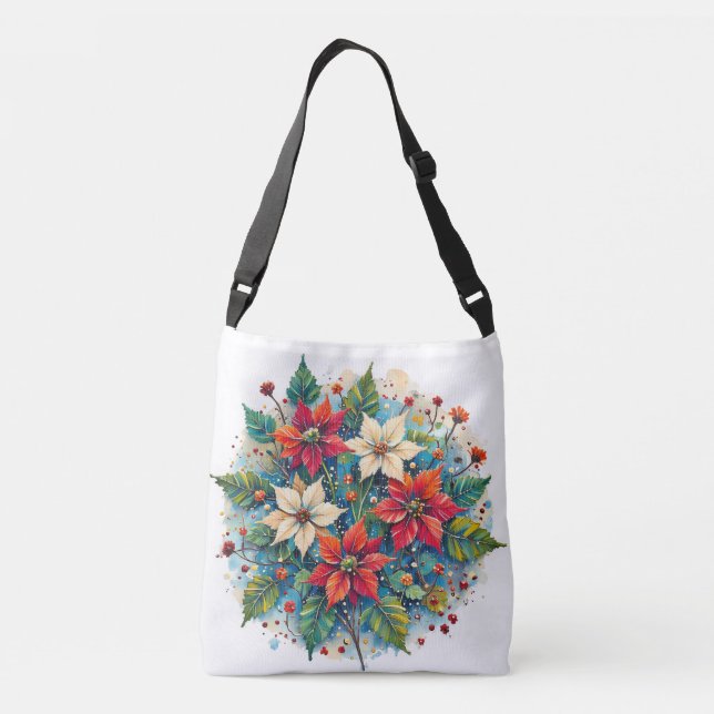 Bolsas de ballesta de flores de Poinsettia (Reverso)