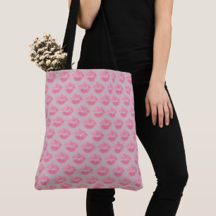 Bolsas de besos de beso rosado y bolsas de té pers