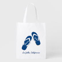 Bolsas de bienvenida Blue Flip Flop de la boda de