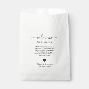 Bolsas de bienvenida boda para galletas y tratamie