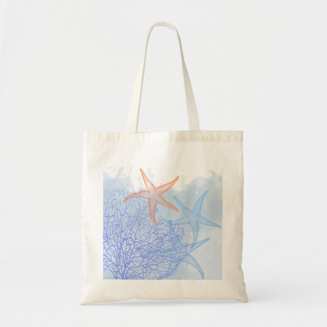 Bolsas de bienvenida Coral/Starfish/Naranja/Azul/D (Frente)