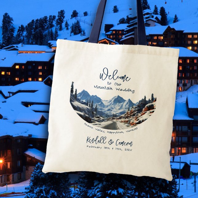 Bolsas de Bienvenida de Boda Winter Mountain (Subido por el creador)