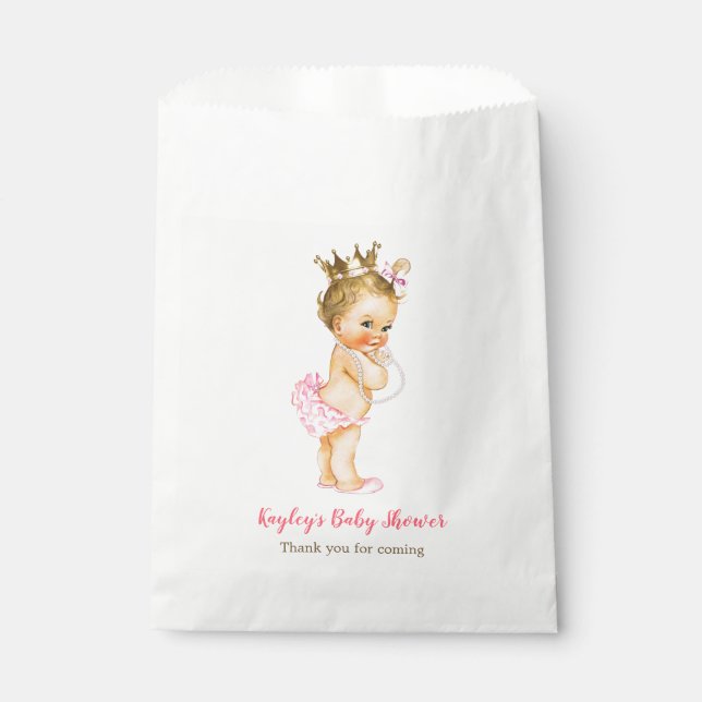 Bolsas de Blonde Princess Baby Shower / Bags de Fa (Anverso)