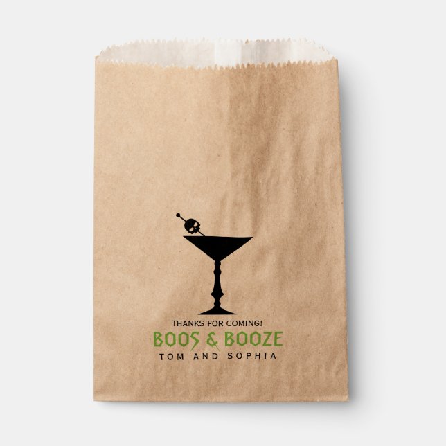 Bolsas de boos y booze de Halloween (Anverso)