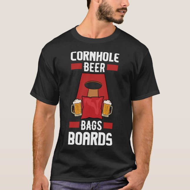 Bolsas de cerveza Cornhole Cartas de camiseta esen (Anverso)