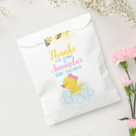Bolsas de chica de pato de caucho Baby Shower Favo