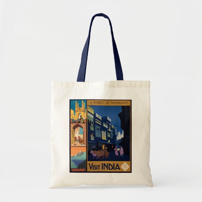 Bolsas de collage de pósters de viajes de la India (Frente)