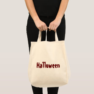 Bolsas de compras con impresión de texto de Hallow