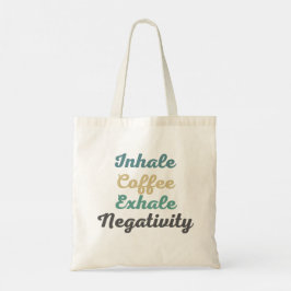Bolsas de compras de café inhalado de negatividad