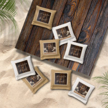 Bolsas de Cornhole de Playa con Monograma de Tono