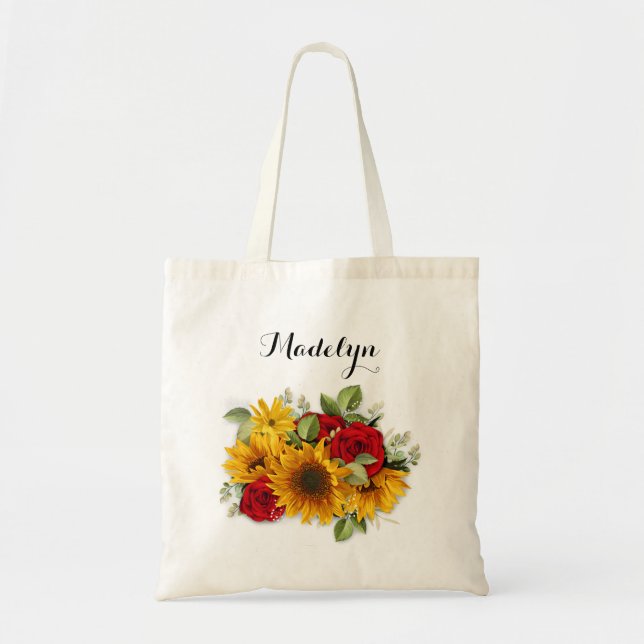 Bolsas de criadas de Rosas y girasoles (Frente)