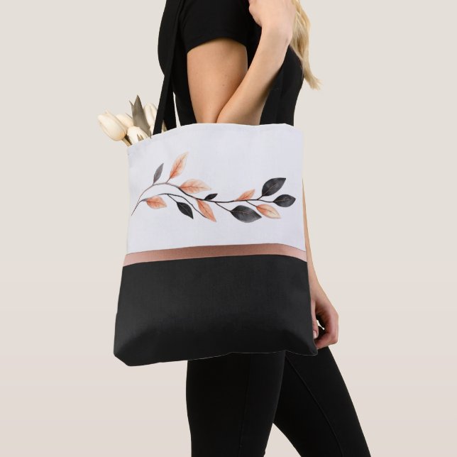 Bolsas de Dos Tonos Negro y Blanco con Diseño de H (Detalle)