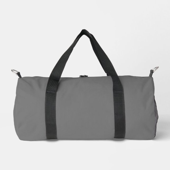 Bolsas de Duffel Impresa Gris Pequeñas (Anverso)