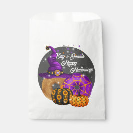 Bolsas de dulces de Halloween editables para fiest