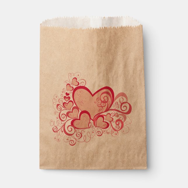 Bolsas de el día de San Valentín Favor (Anverso)