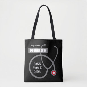 Bolsas de enfermería negra para la enfermera RN