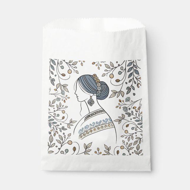 Bolsas de Favor con Arte Folclórico Ucraniano (Anverso)