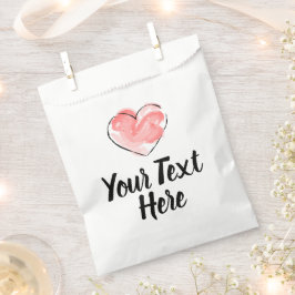 Bolsas de Favor con Corazón Adorable, Escribe tu p
