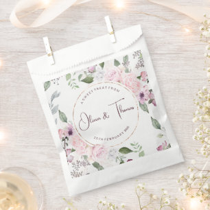 Bolsas de Favor con Dulces Florales Hermosos